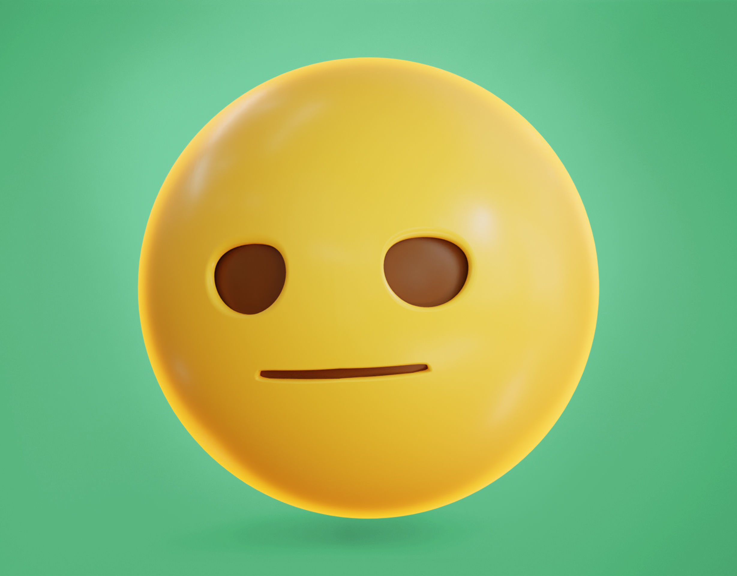 Neutral Face Animated Emoji Low-poly 3D model_7