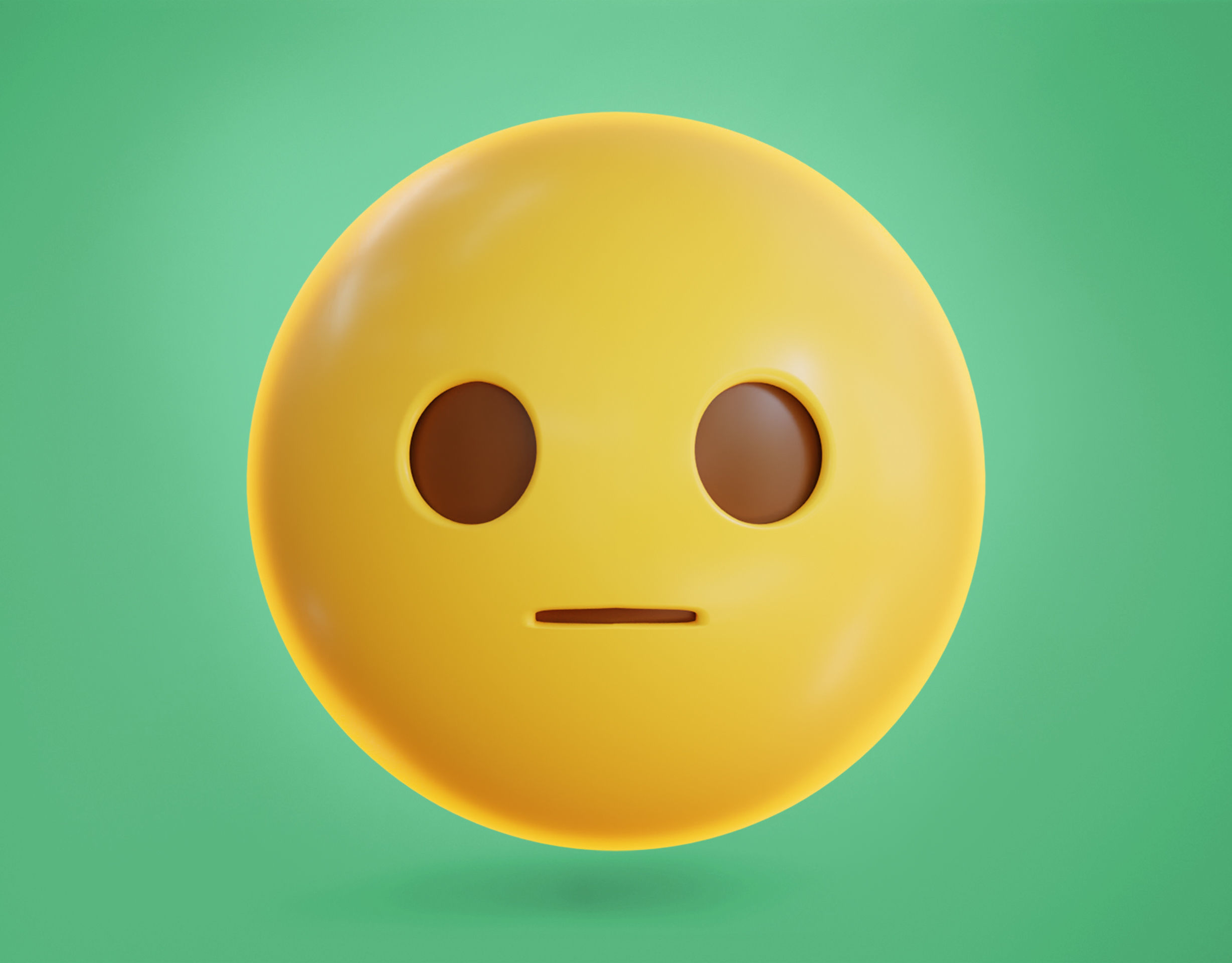 Neutral Face Animated Emoji Low-poly 3D model_2