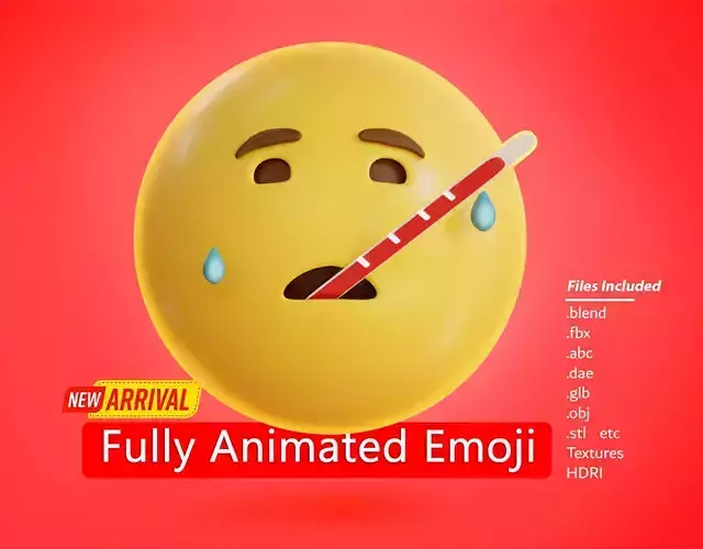 Face with thermometer Animated Emoji