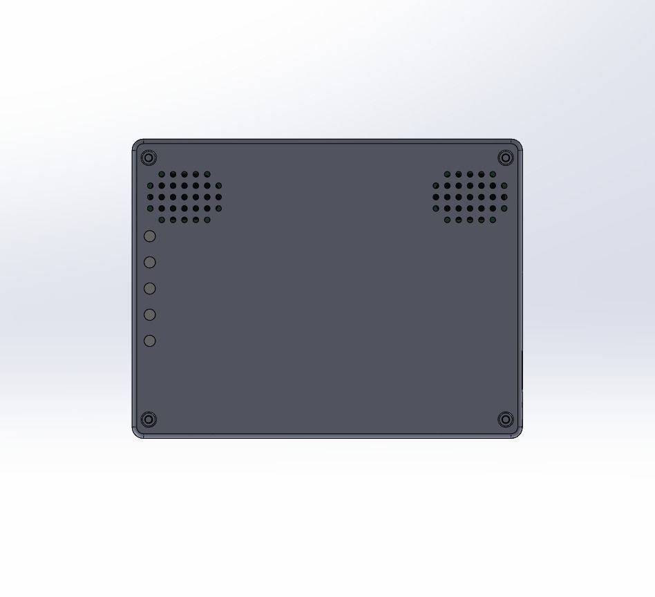 DISPLAY CASE - 7 INCH - WHIT BUTTONS EVICIV 3D print model_1