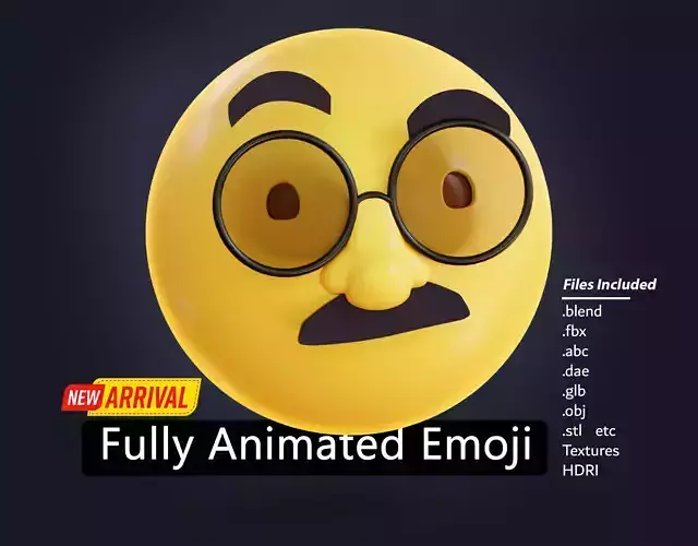 Disguised face Animated Emoji