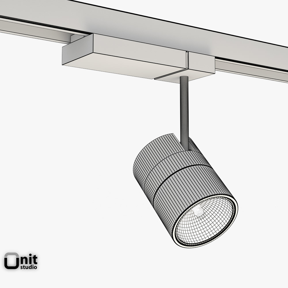 Zumtobel Vivo L spotlight 3D model_4