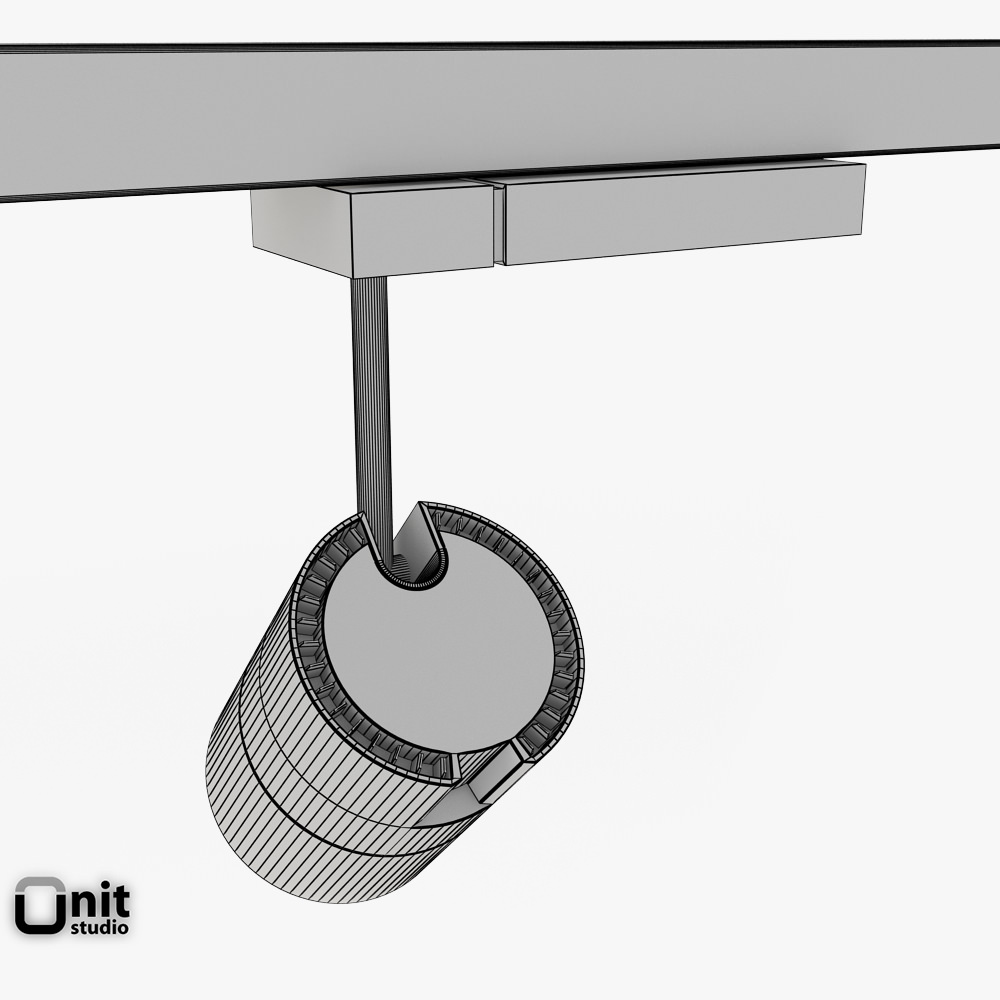 Zumtobel Vivo L spotlight 3D model_6