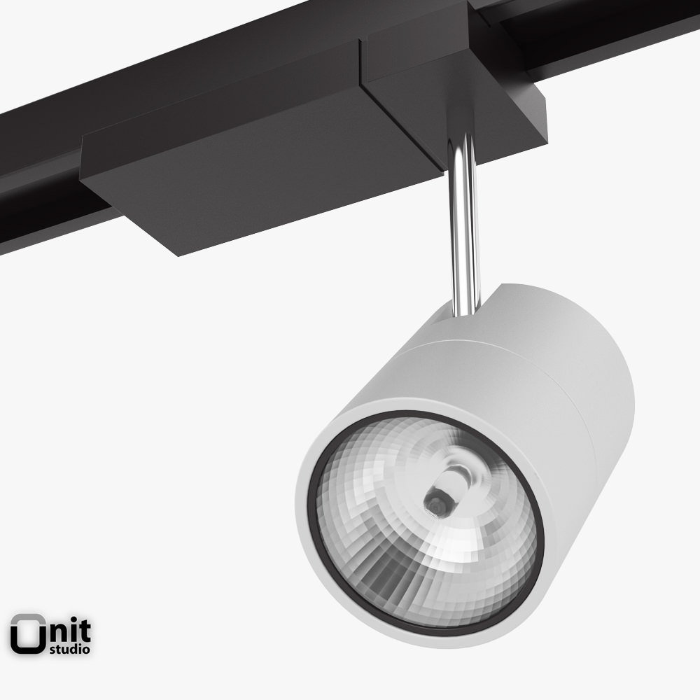Zumtobel Vivo L spotlight 3D model_1