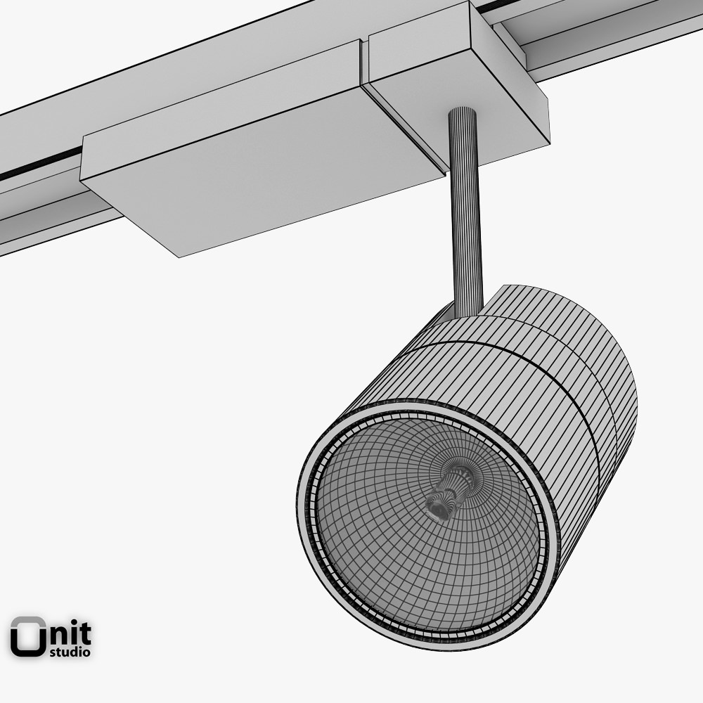 Zumtobel Vivo L spotlight 3D model_7