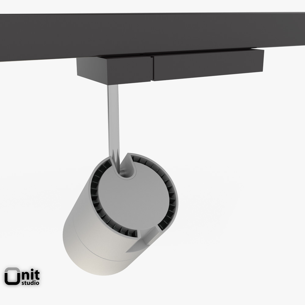 Zumtobel Vivo L spotlight 3D model_3