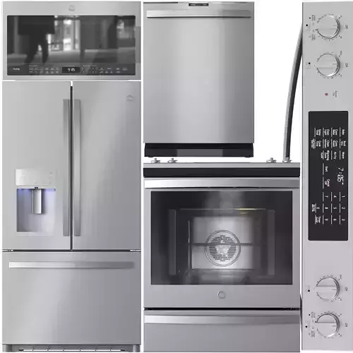 GE Appliance Collection 01 Low-poly 3D model