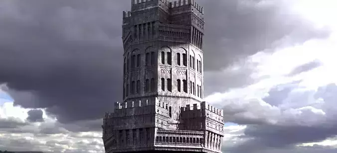 Tower of London inspired 2 3D model