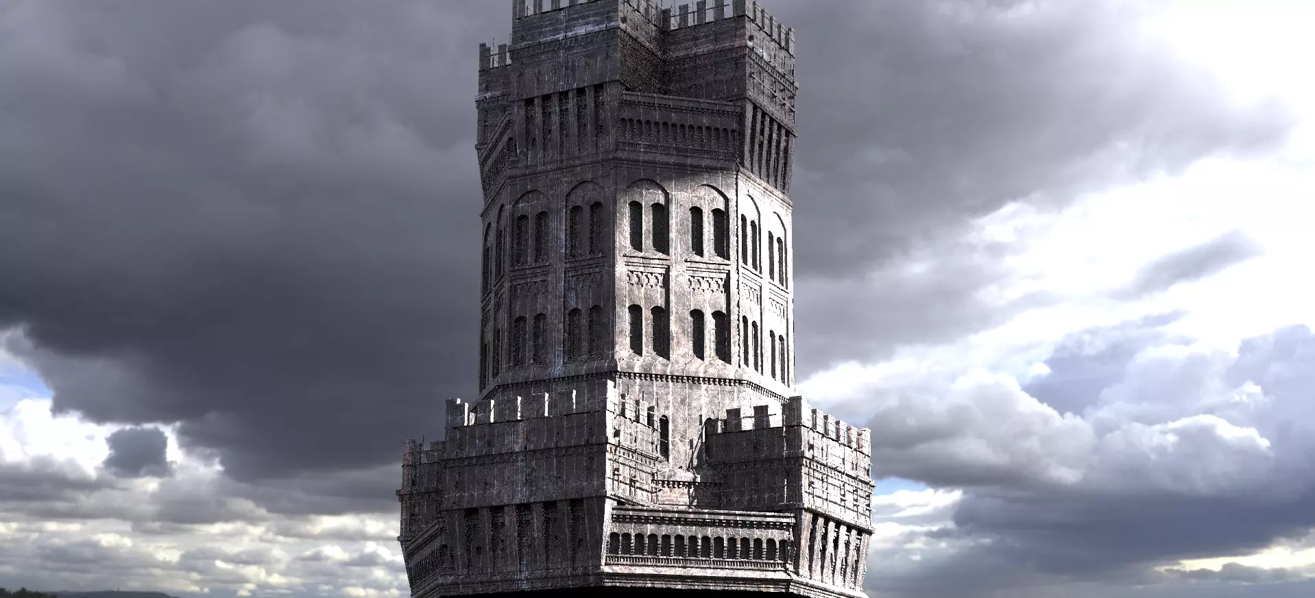 Tower of London inspired 2 3D model_0