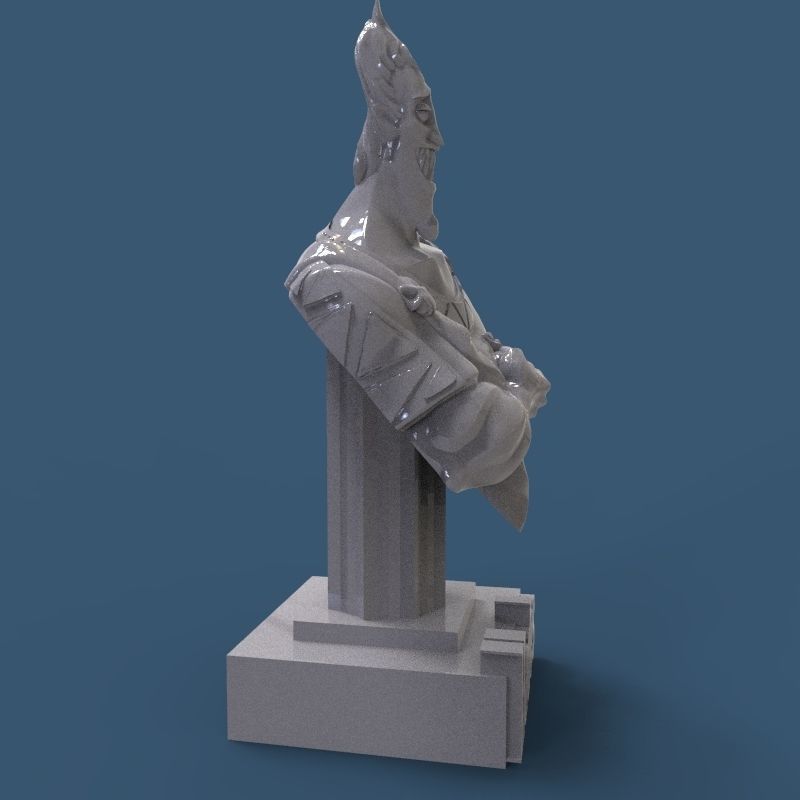 Hades Bust 3D print model_7