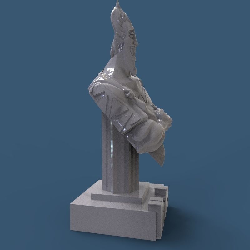 Hades Bust 3D print model_8