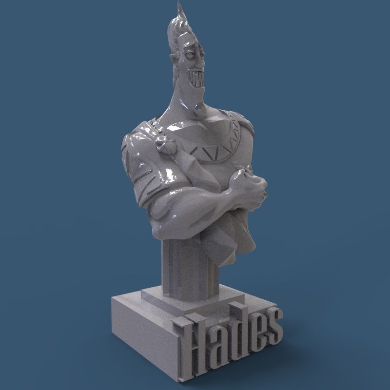 Hades Bust 3D print model_24