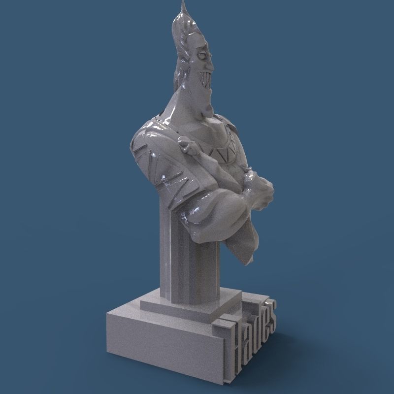 Hades Bust 3D print model_14