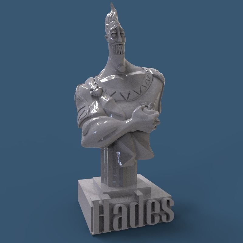 Hades Bust 3D print model_32