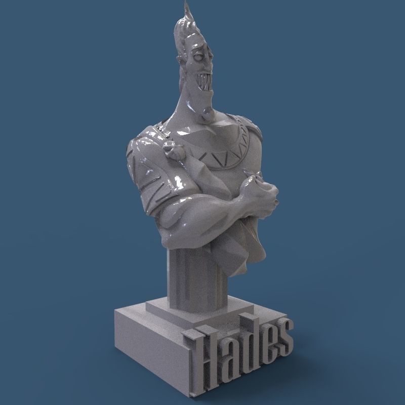Hades Bust 3D print model_23