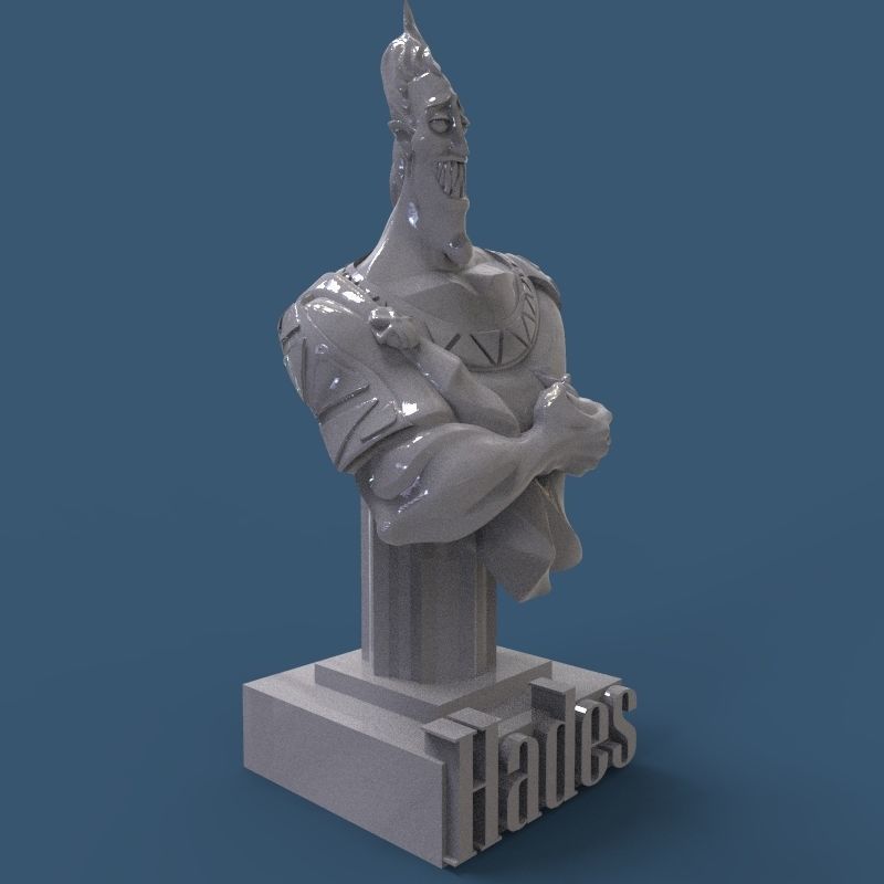 Hades Bust 3D print model_20