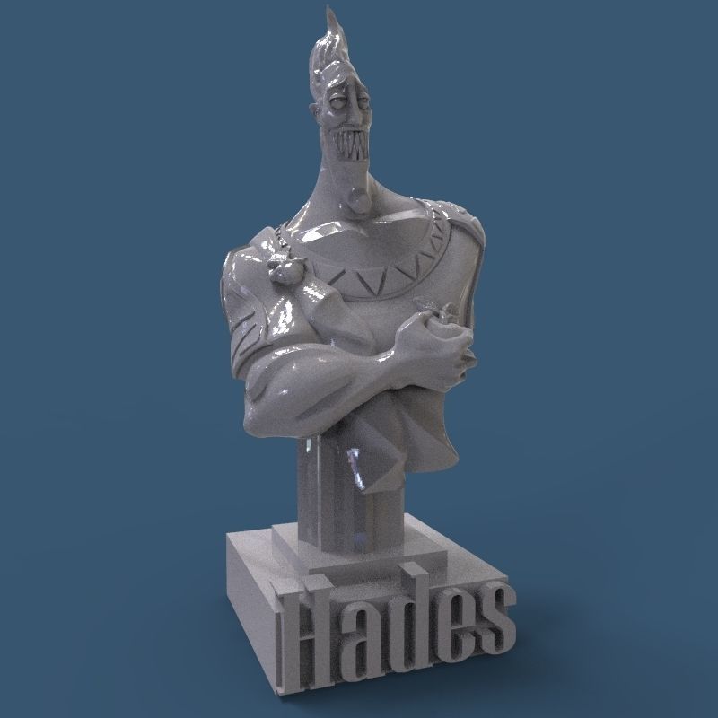 Hades Bust 3D print model_31