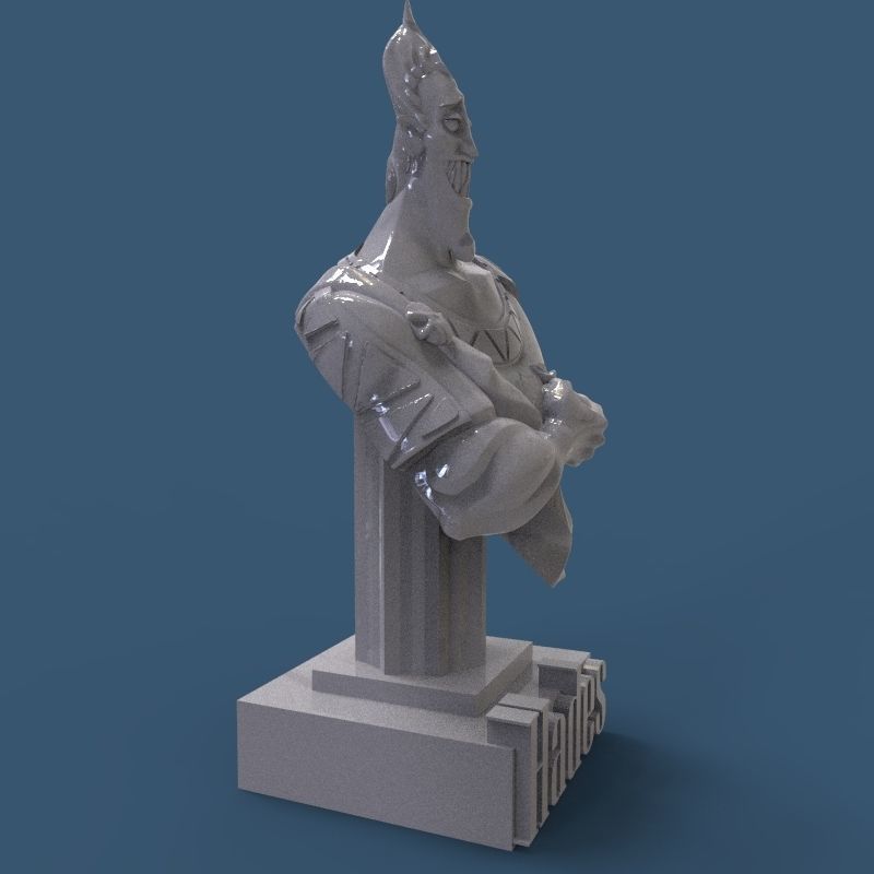 Hades Bust 3D print model_12