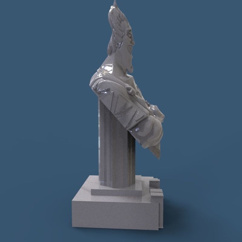 Hades Bust 3D print model_4
