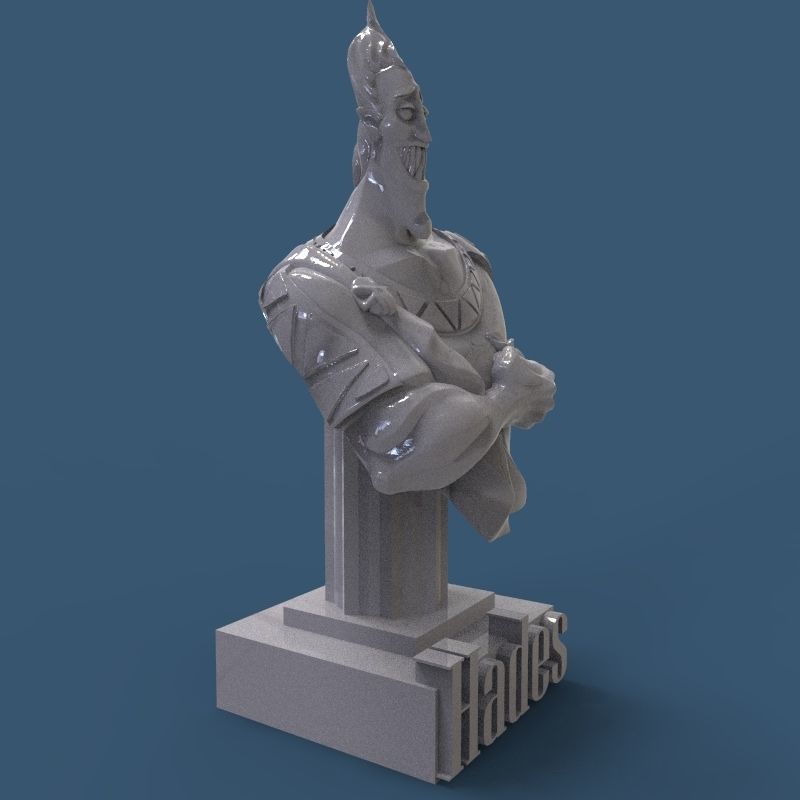 Hades Bust 3D print model_16