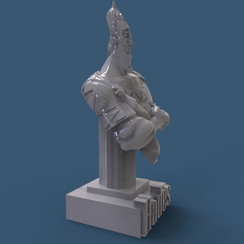 Hades Bust 3D print model_13