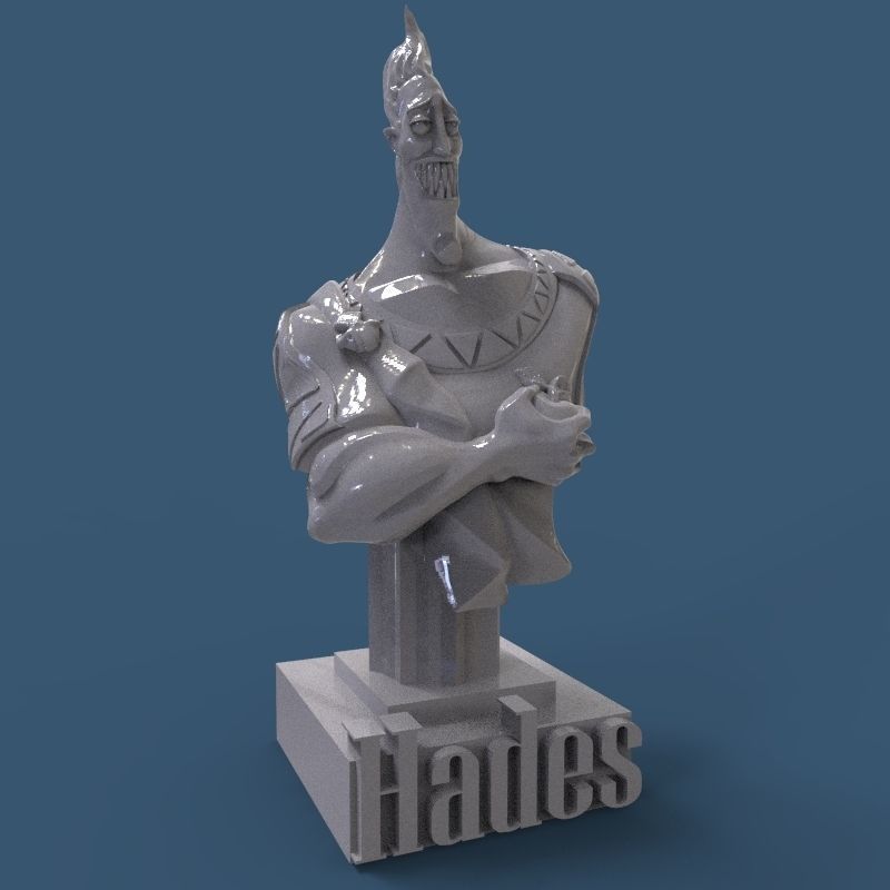 Hades Bust 3D print model_30