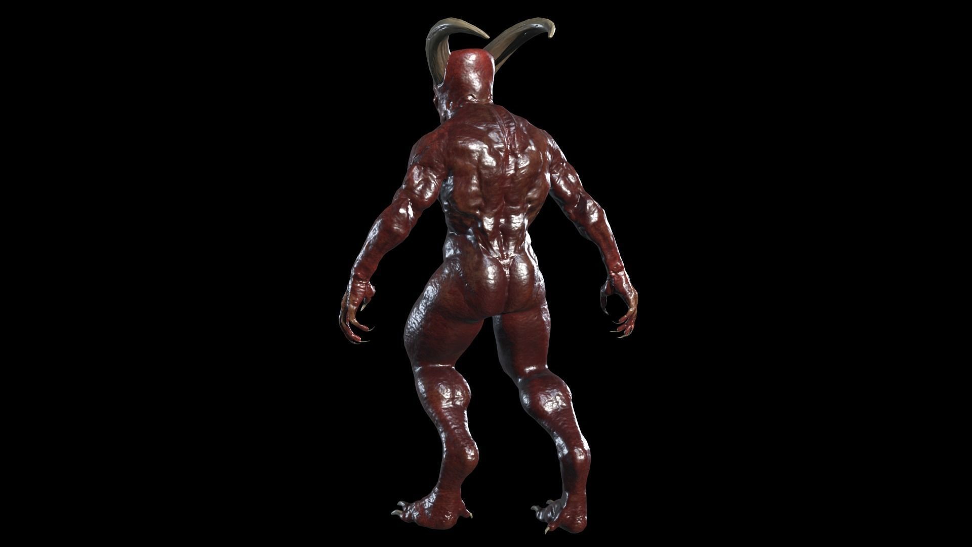 Hunter Demon Low-poly 3D model_13