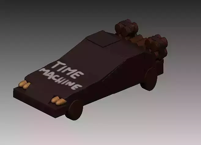 TIME MACHINE 1885 BACK TO THE FUTURE 3D print model
