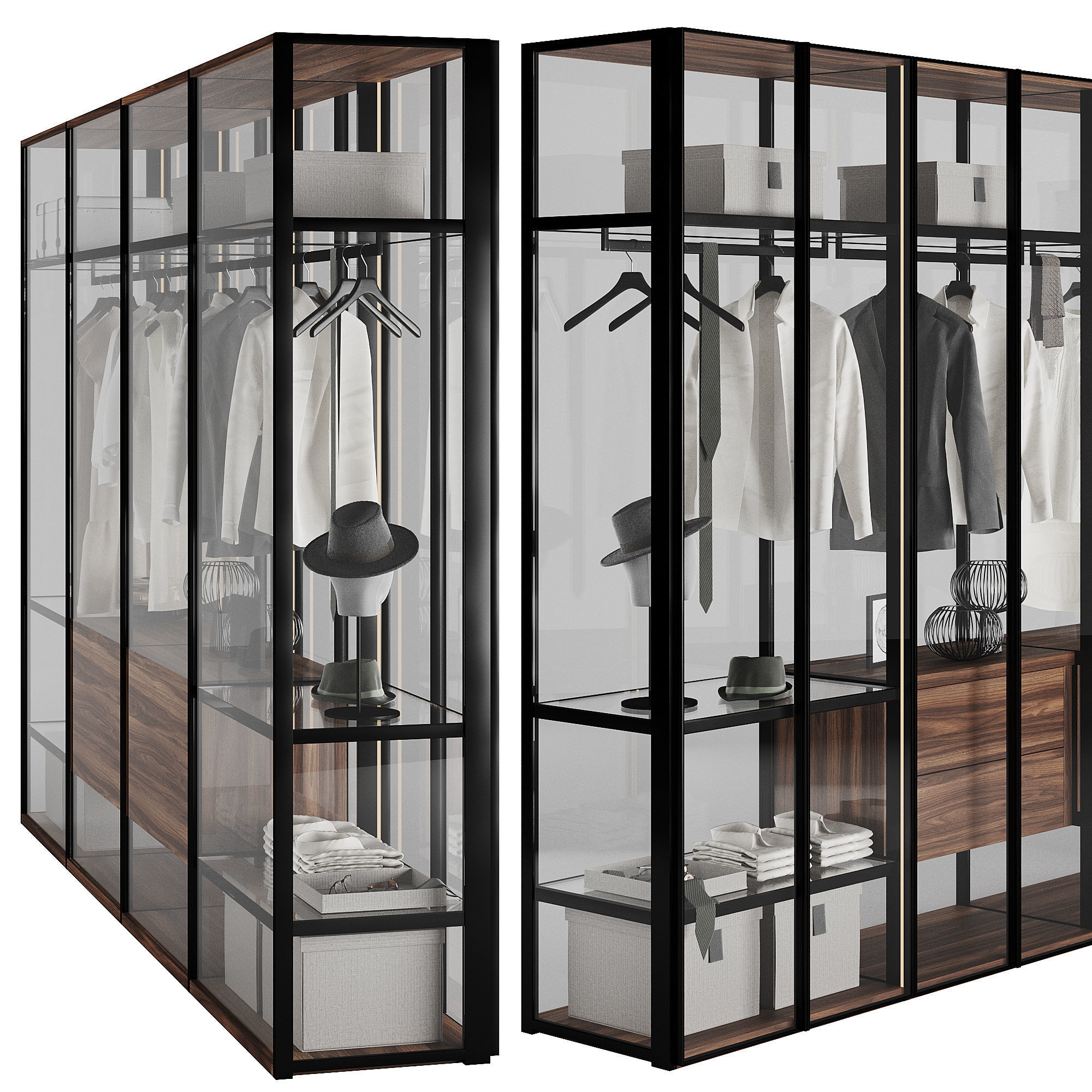 Tumodei Cristal Wardrobe 3D model_1