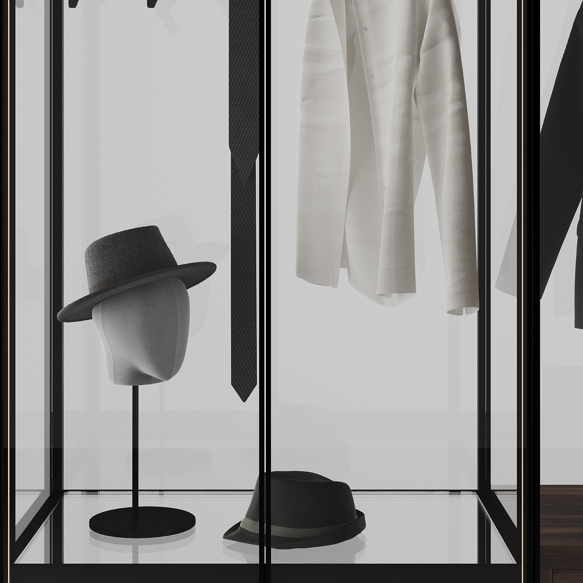 Tumodei Cristal Wardrobe 3D model_2