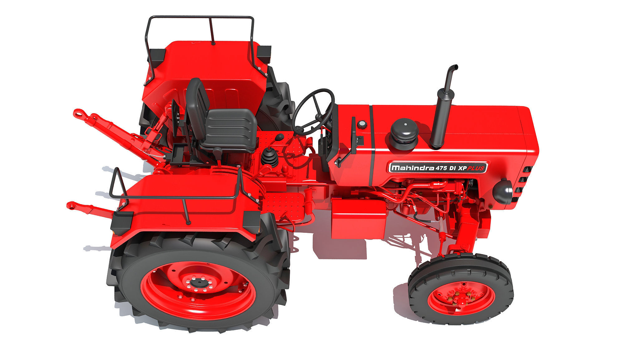 Mahindra Farm Tractor 3D model_7