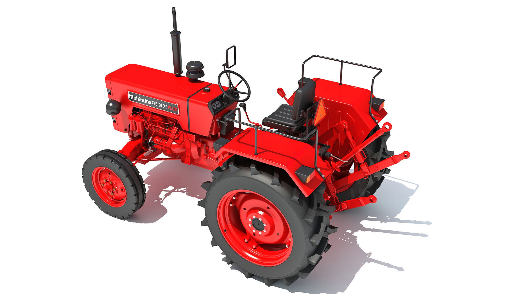 Mahindra Farm Tractor 3D model_3