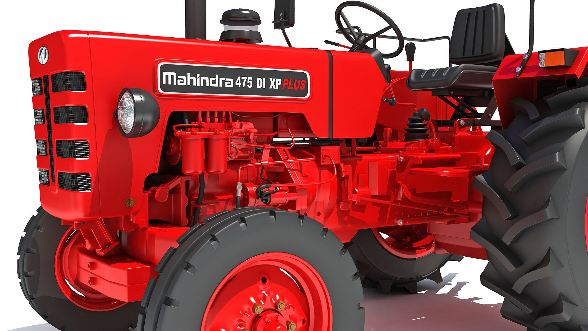 Mahindra Farm Tractor 3D model_13