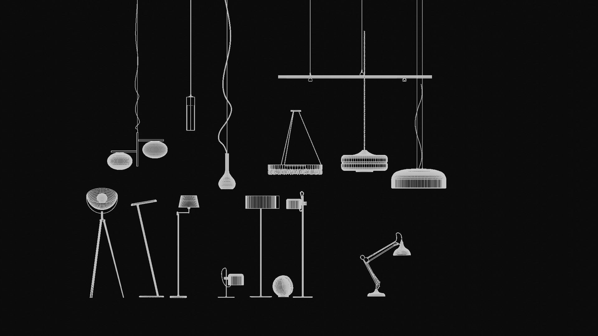 Light 3d Example LIGHTING ITEMS 3D model | CGTrader