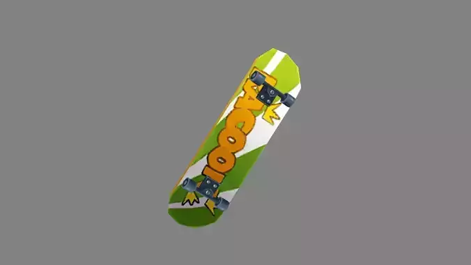 Cartoon skateboard