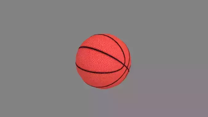 Cartoon basketball - orange