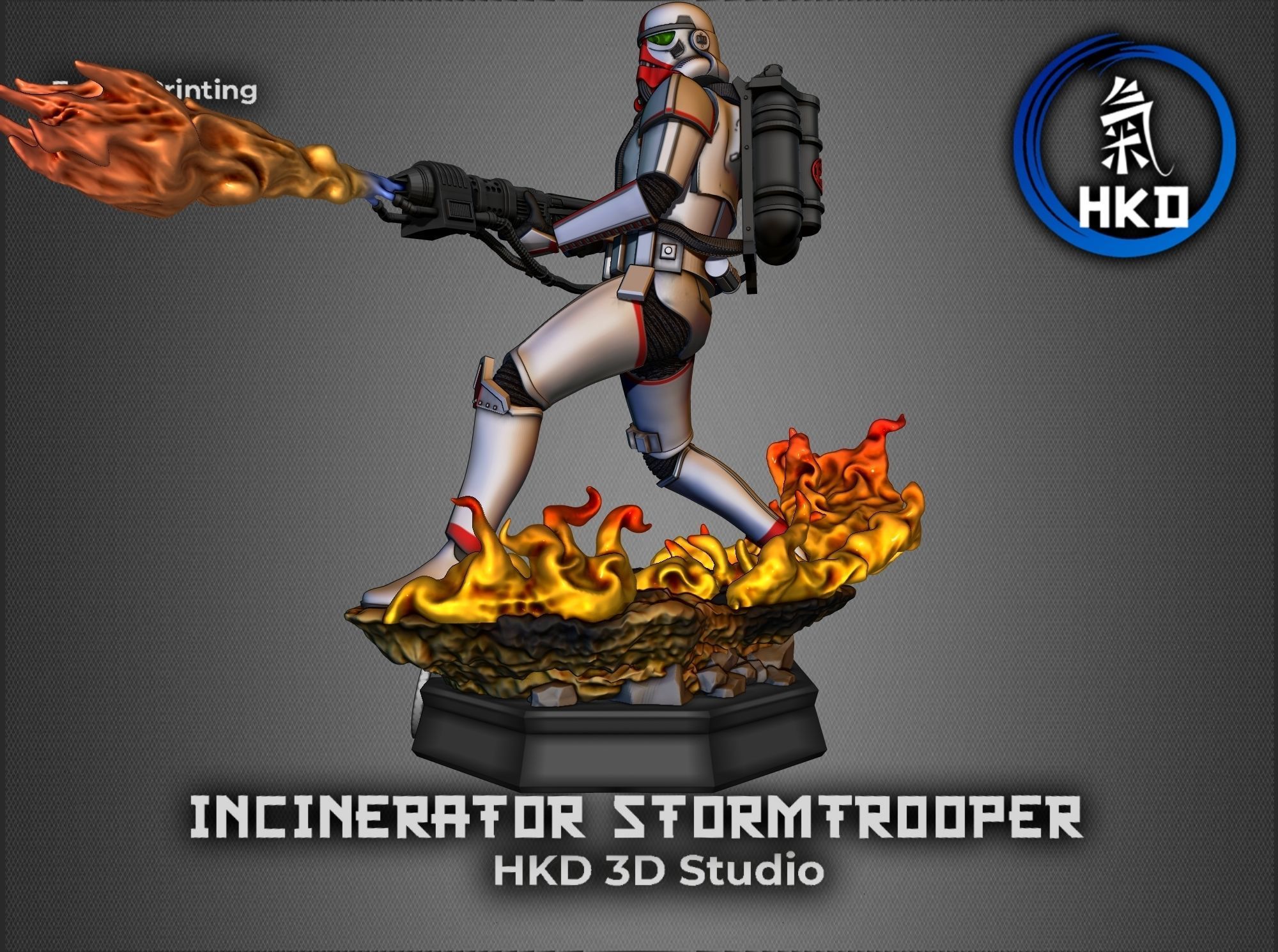 Incinerator Stormtrooper Star wars Fan art 3D print model_4