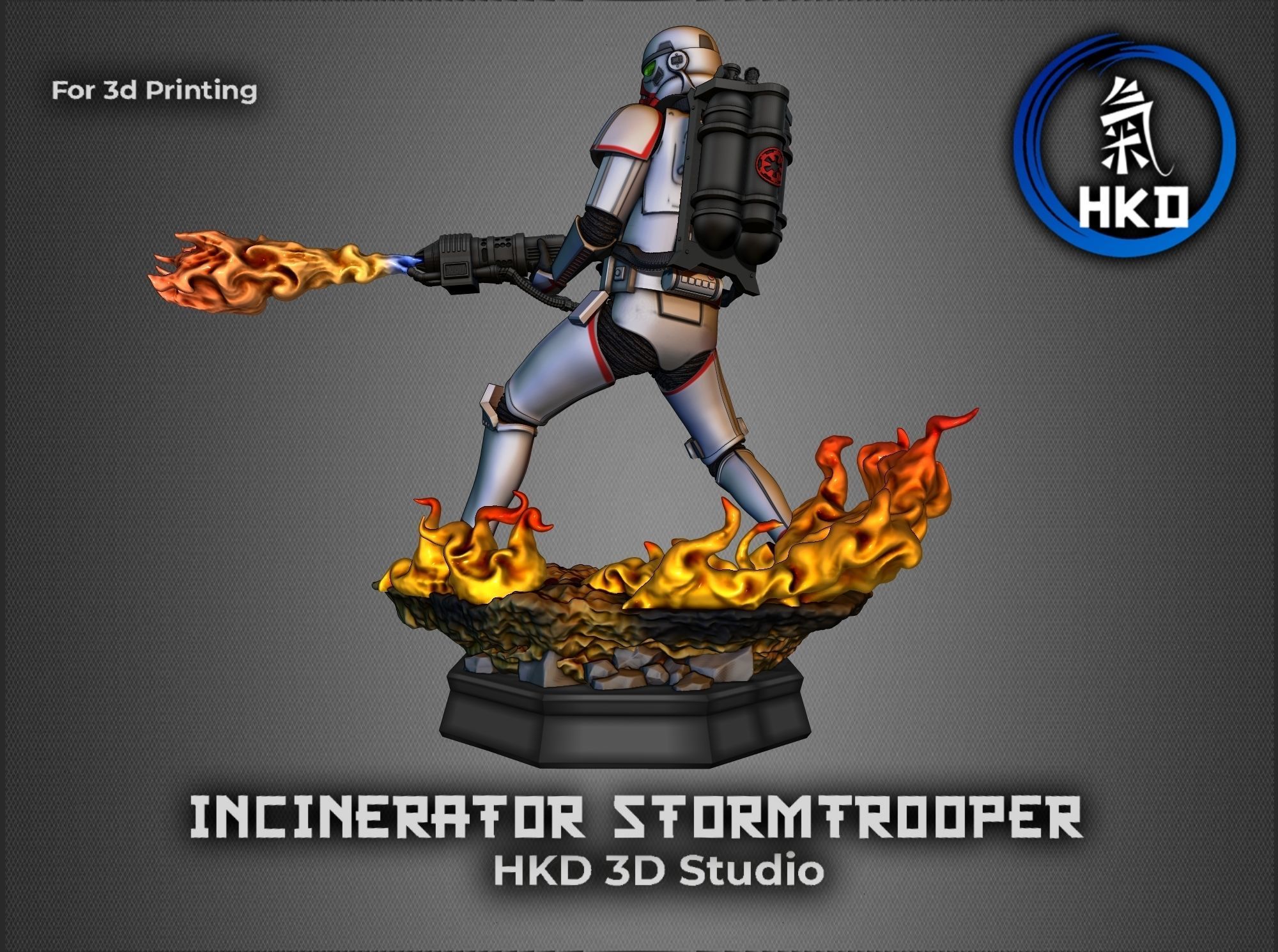 Incinerator Stormtrooper Star wars Fan art 3D print model_7