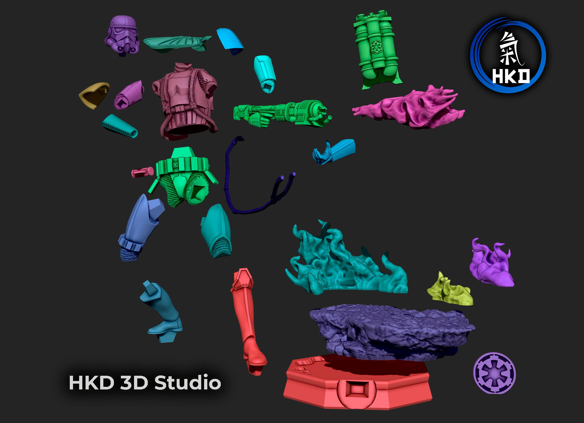 Incinerator Stormtrooper Star wars Fan art 3D print model_6