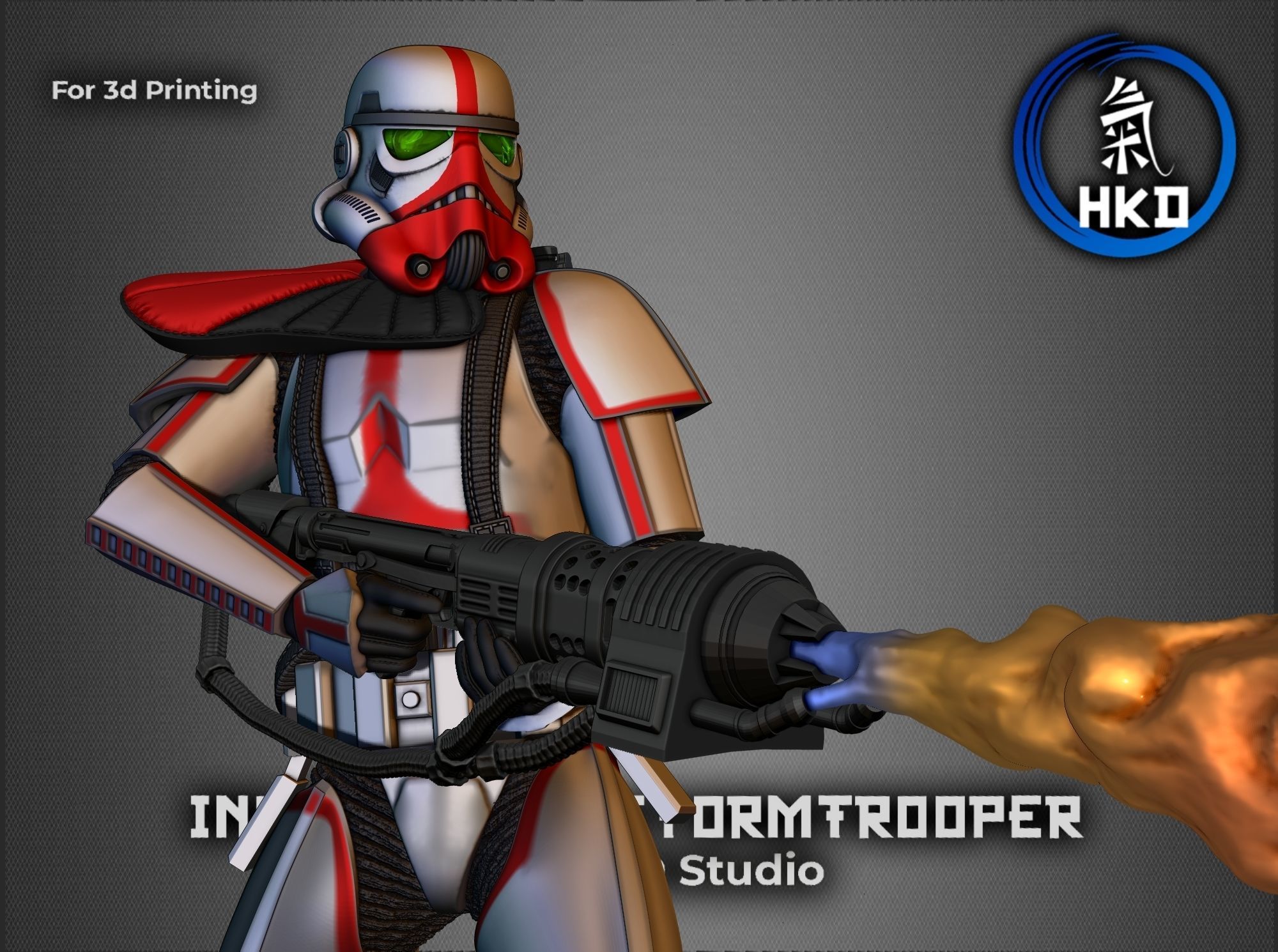 Incinerator Stormtrooper Star wars Fan art 3D print model_9