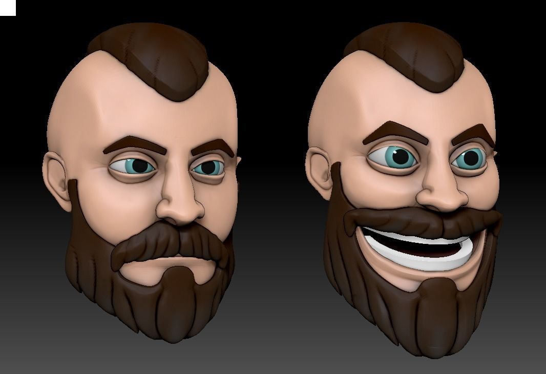 King Harald - Viking Chieftan Mobile Game Ready Model Free low-poly 3D model_1