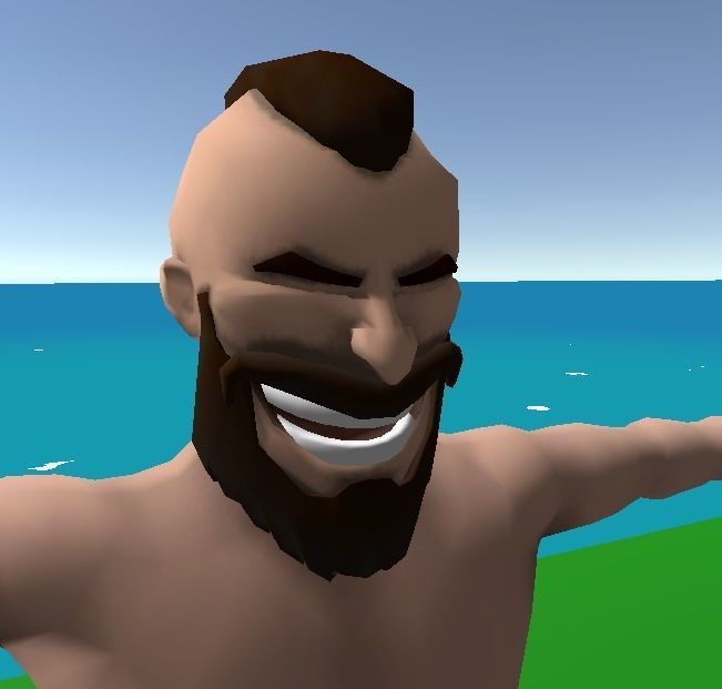 King Harald - Viking Chieftan Mobile Game Ready Model Free low-poly 3D model_10