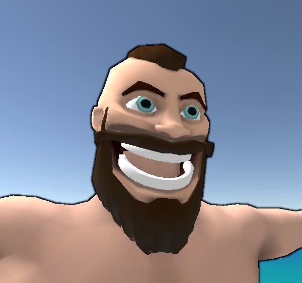 King Harald - Viking Chieftan Mobile Game Ready Model Free low-poly 3D model_11