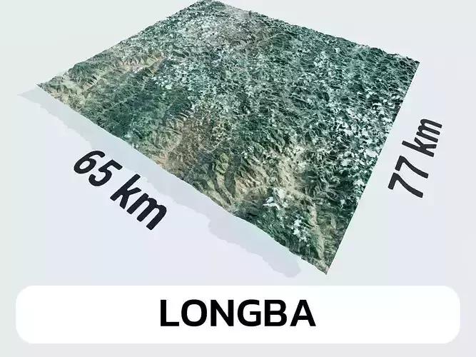 Longba China City Landscape 3D Model