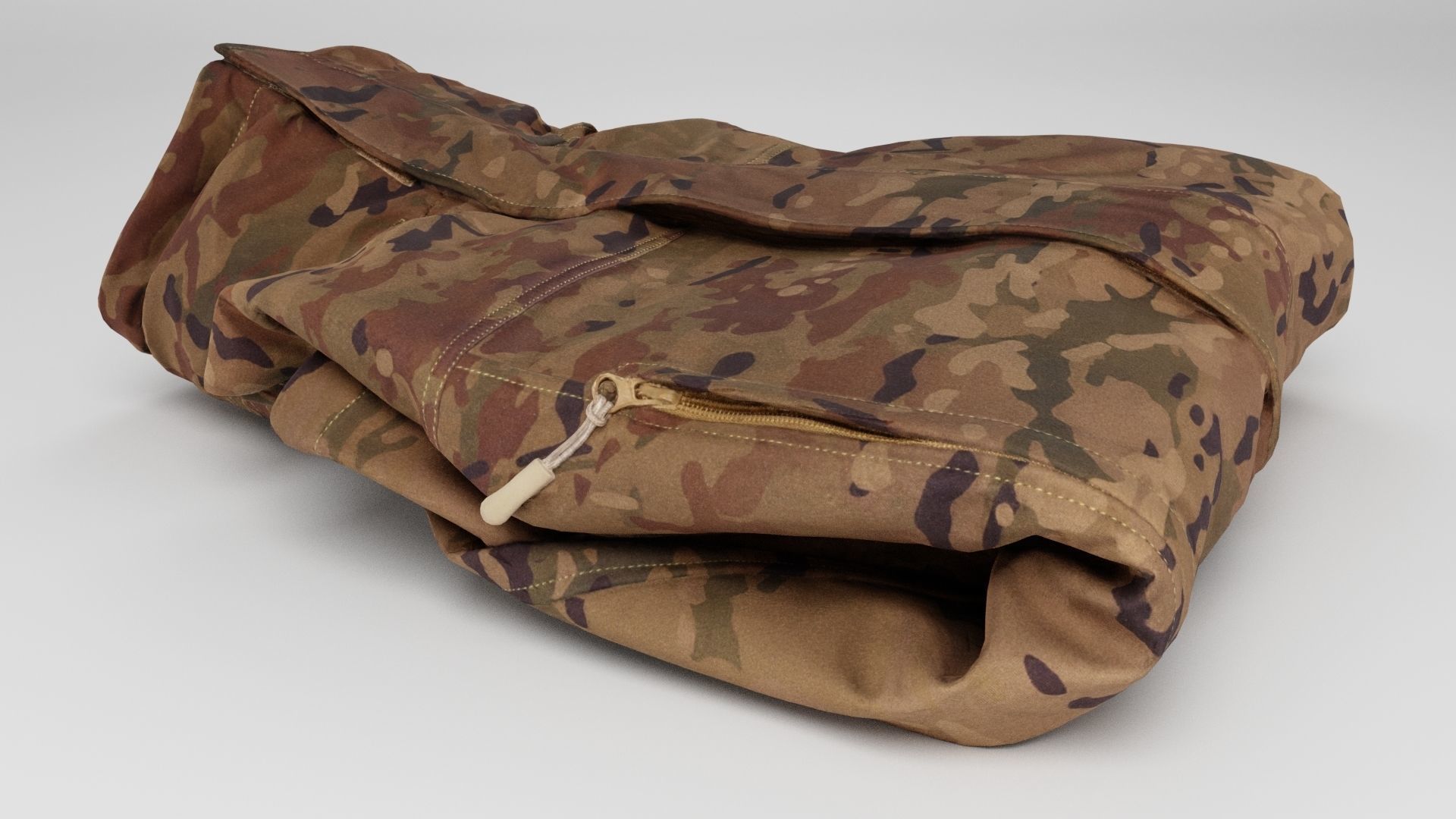 military tactical army uniform jacket for  soldiers and officers 3D model_3