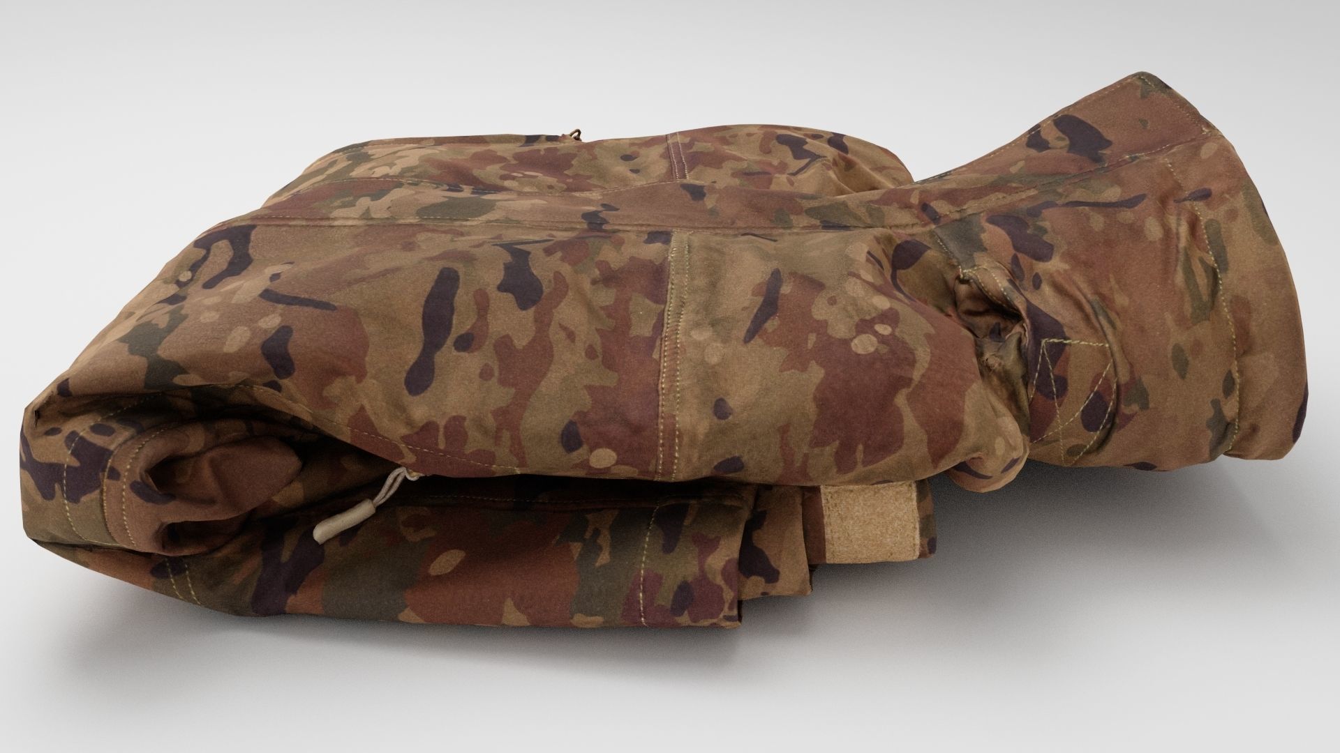 military tactical army uniform jacket for  soldiers and officers 3D model_1