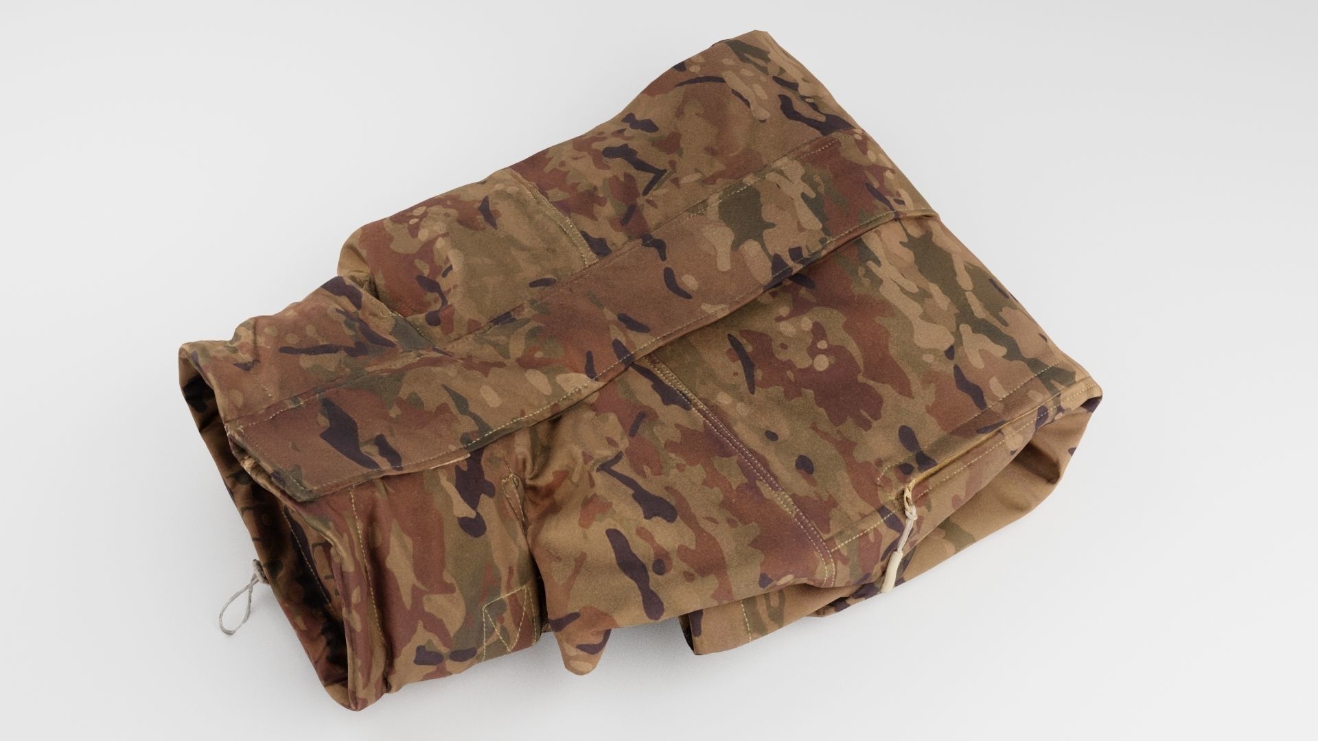 military tactical army uniform jacket for  soldiers and officers 3D model_2