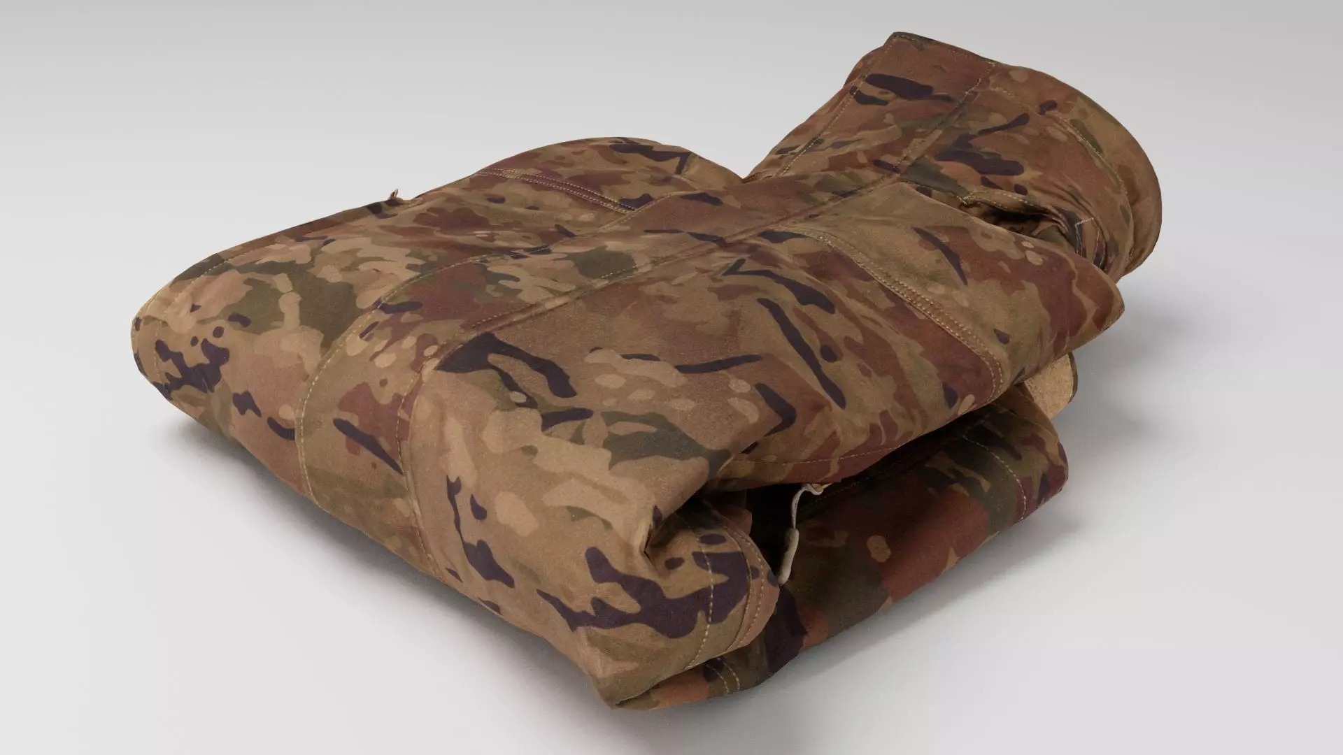 military tactical army uniform jacket for  soldiers and officers 3D model_0