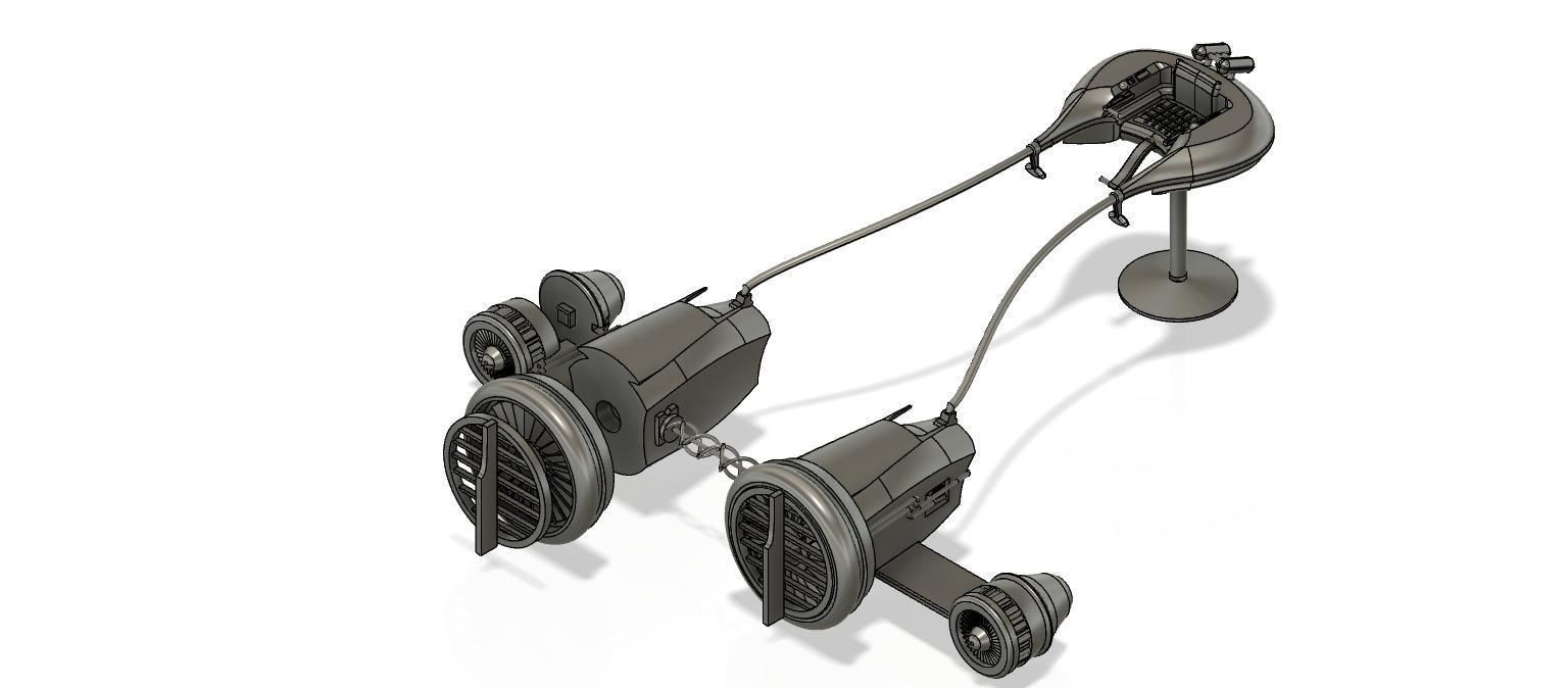 GPE-3130 podracer Mawhonic Podracer 3D print model_1