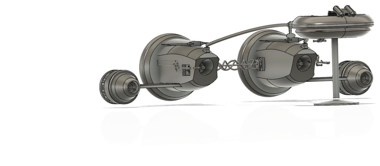 GPE-3130 podracer Mawhonic Podracer 3D print model_5